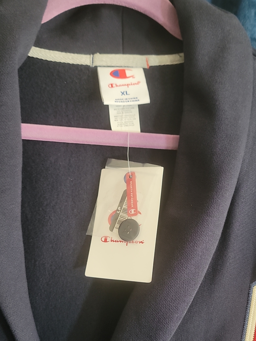 Champion Women's Dark Navy Blazer Jacket with Logo Tag